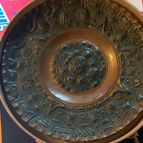 Vintage Copper like Sun Wall Art Aztec calendar 2 in 1 bundle - Picture 12 of 12